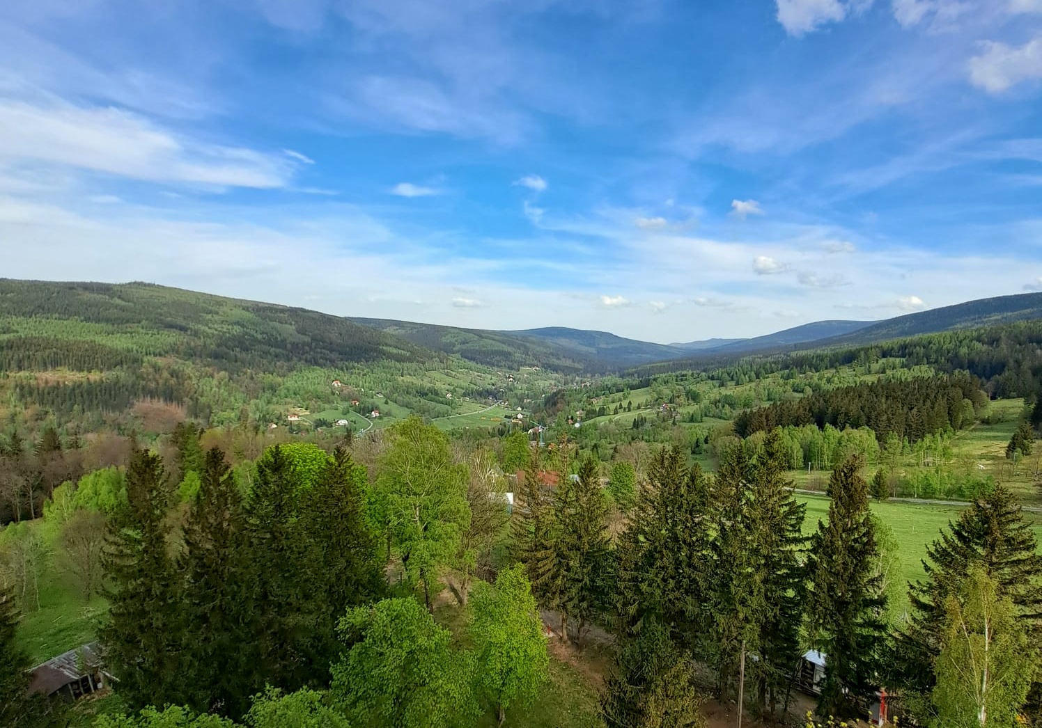 Widok na Góry Izerskie