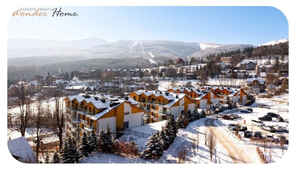 Lokalizacja ul. Kąpielowa, Wonder Home w Karpaczu w zimie