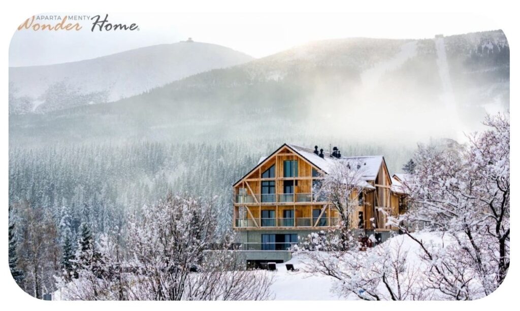 Lokalizacja Orlik zimą, Wonder Home Karpacz