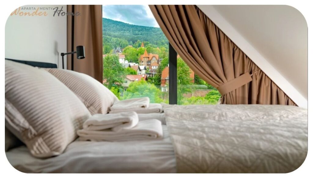 Widok z okna apartamentu Wonder Home na Świeradów-Zdrój