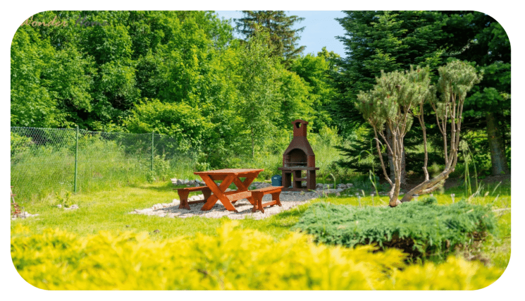 Miejsce na grilla - lokalizacja Komuny Paryskiej 30 w Karpaczu